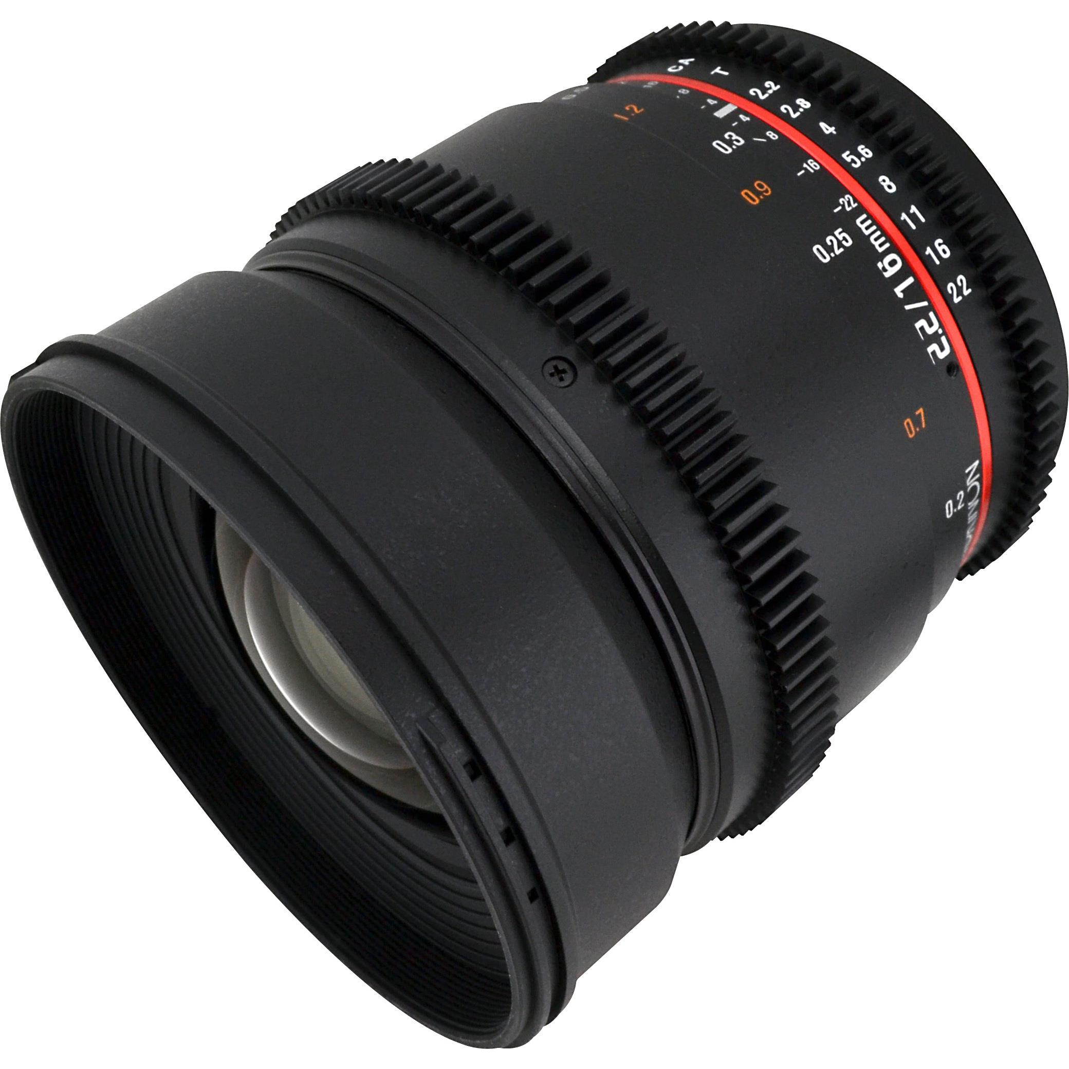 ROKINON 16mm T2.2 Cine Wide Angle Lens for Nikon F Mount