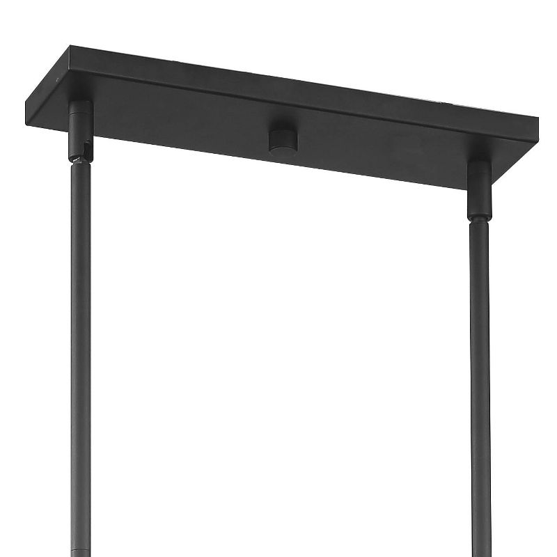 Possini Euro Design Cameron 36 1/4" Wide Black 5-Light Island Pendant Light