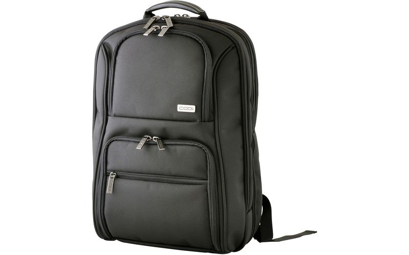 Codi Apex Carrying Case (Backpack) for 17" Notebook - Black - SX2 Ballistic Nylon - Checkpoint Friendly - Shoulder Strap, Handle, Trolley Strap