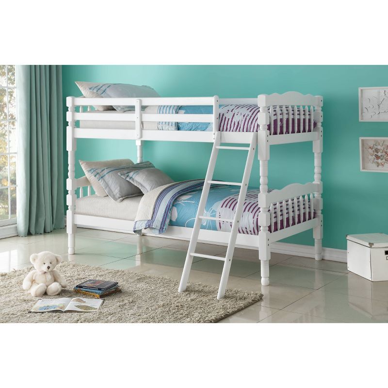 Twin/Twin Homestead Bunk Bed White - Acme Furniture