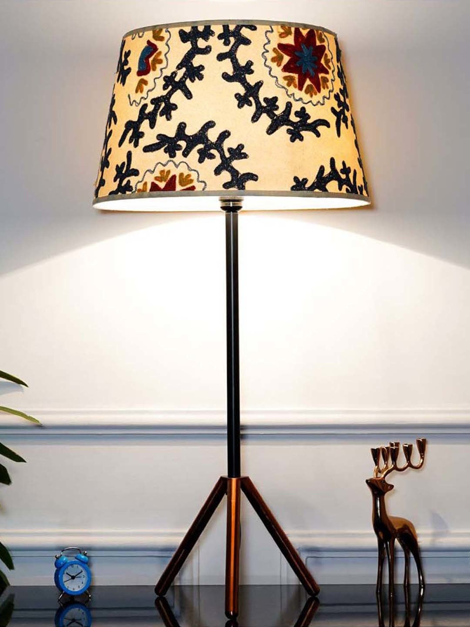 Kapoor E Illuminations Green Study Table Lamp - Set of 1