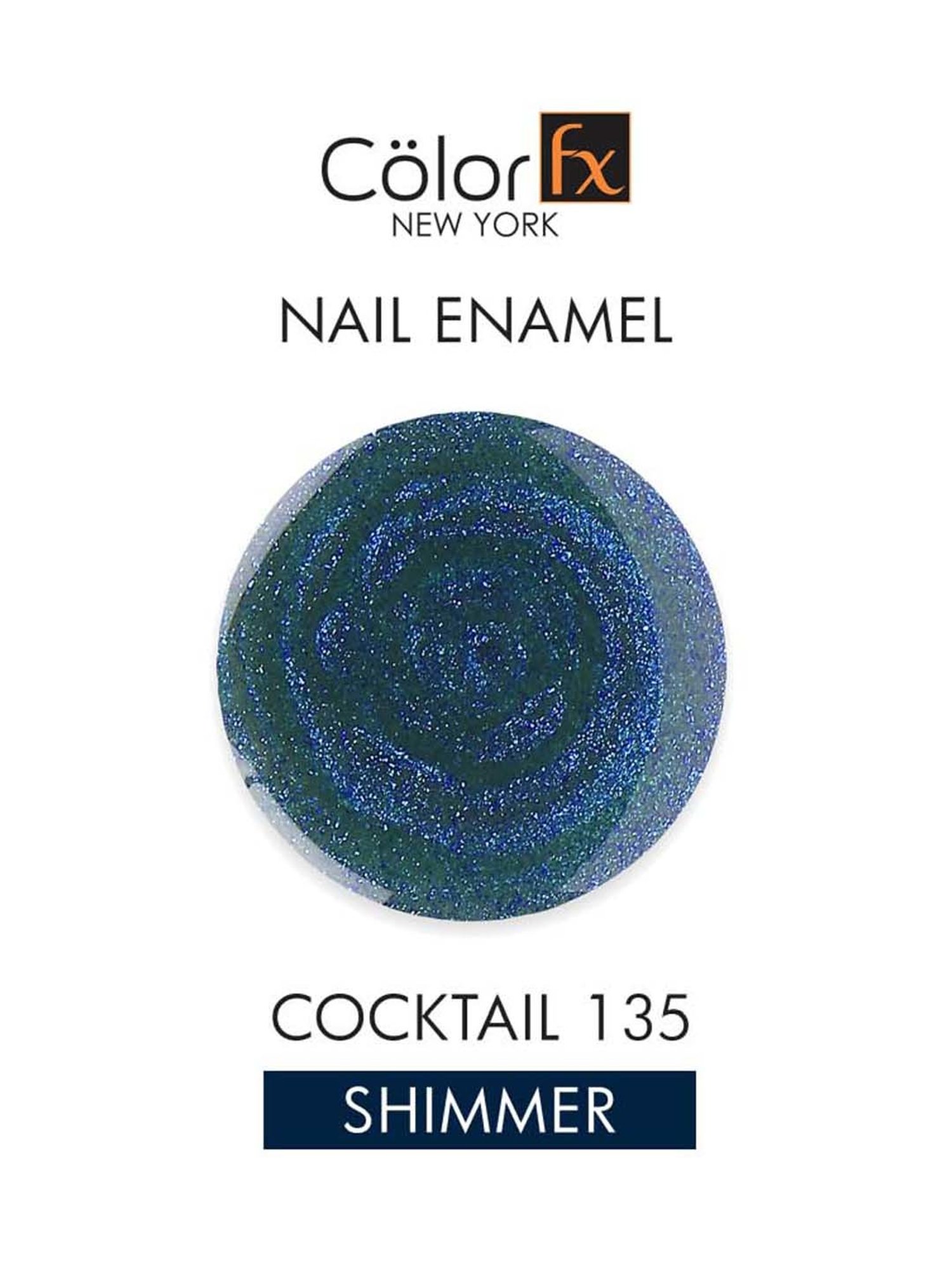 Color Fx Glossy, Nail Enamel, Blue - 9 ml