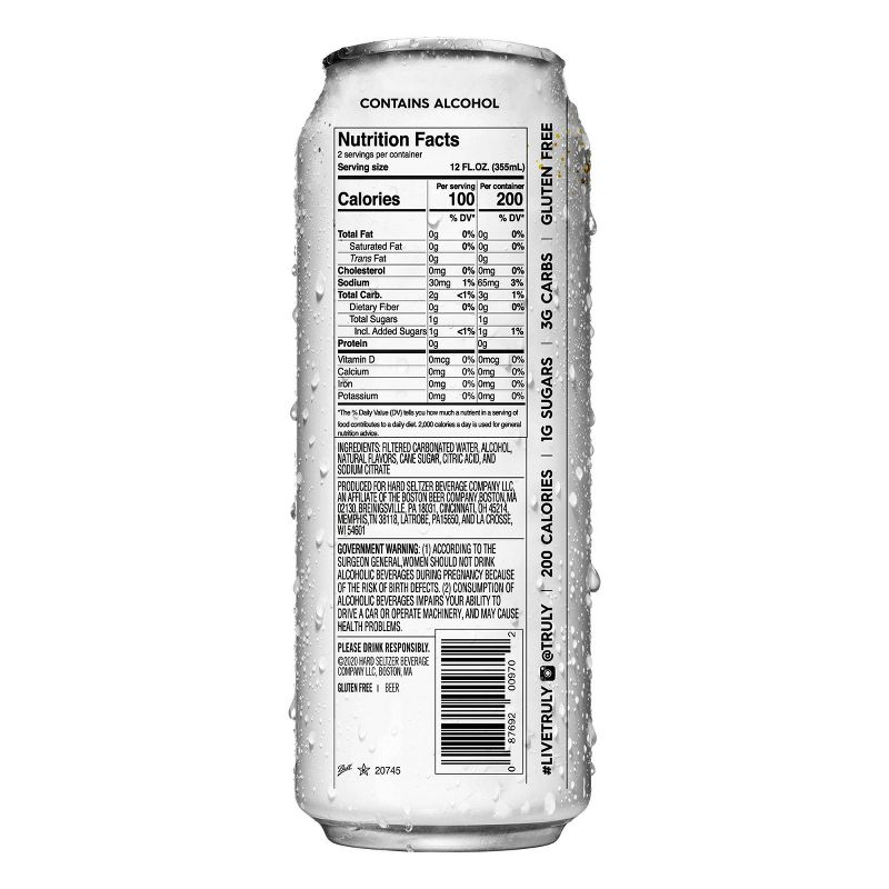 Truly Pineapple Hard Seltzer - 24 fl oz Can