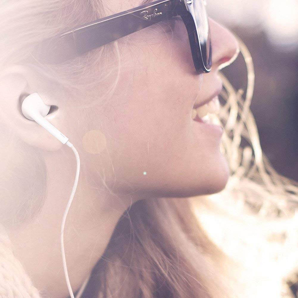 Lightning Earbuds Headphone Wired Earphones Headset with Microphone and Volume Control, Compatible with iPhone XS/XS Max/XR/X/8/8 Plus/7/7 Plus Plug and Play IOS 10/11/12 - White