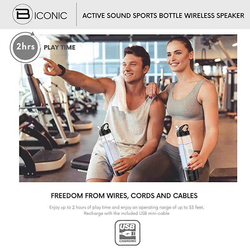 Active Sound Wireless Detachable Water Bottle Speaker