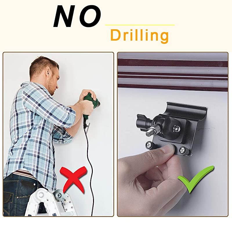 Upgraded Version]  Vinyl Siding Clips for Arlo Ring Eufy Security Camera, Siding Cam Hanger Hooks for Mounting Home Security System, Weatherproof Stainless Steel Material (2 Pack, Black)