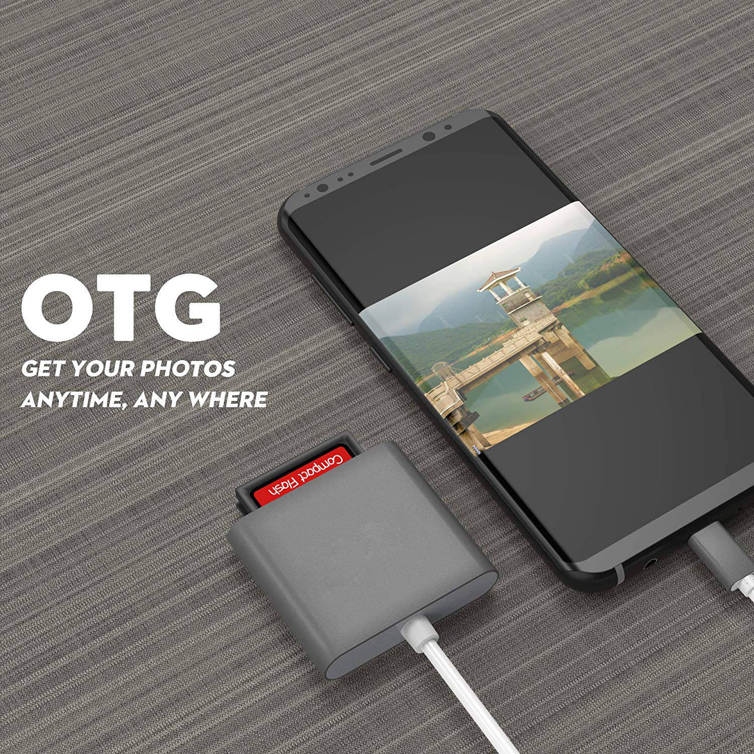 Wanmingtek USB C to CF Card Reader, SD Card Reader, Camera Memory Card Reader, Type C Micro SD Card Adapter for New iPad Pro 11"/12.9" 2018, MacBook Pro, ChromeBook, XPS and More, Silver