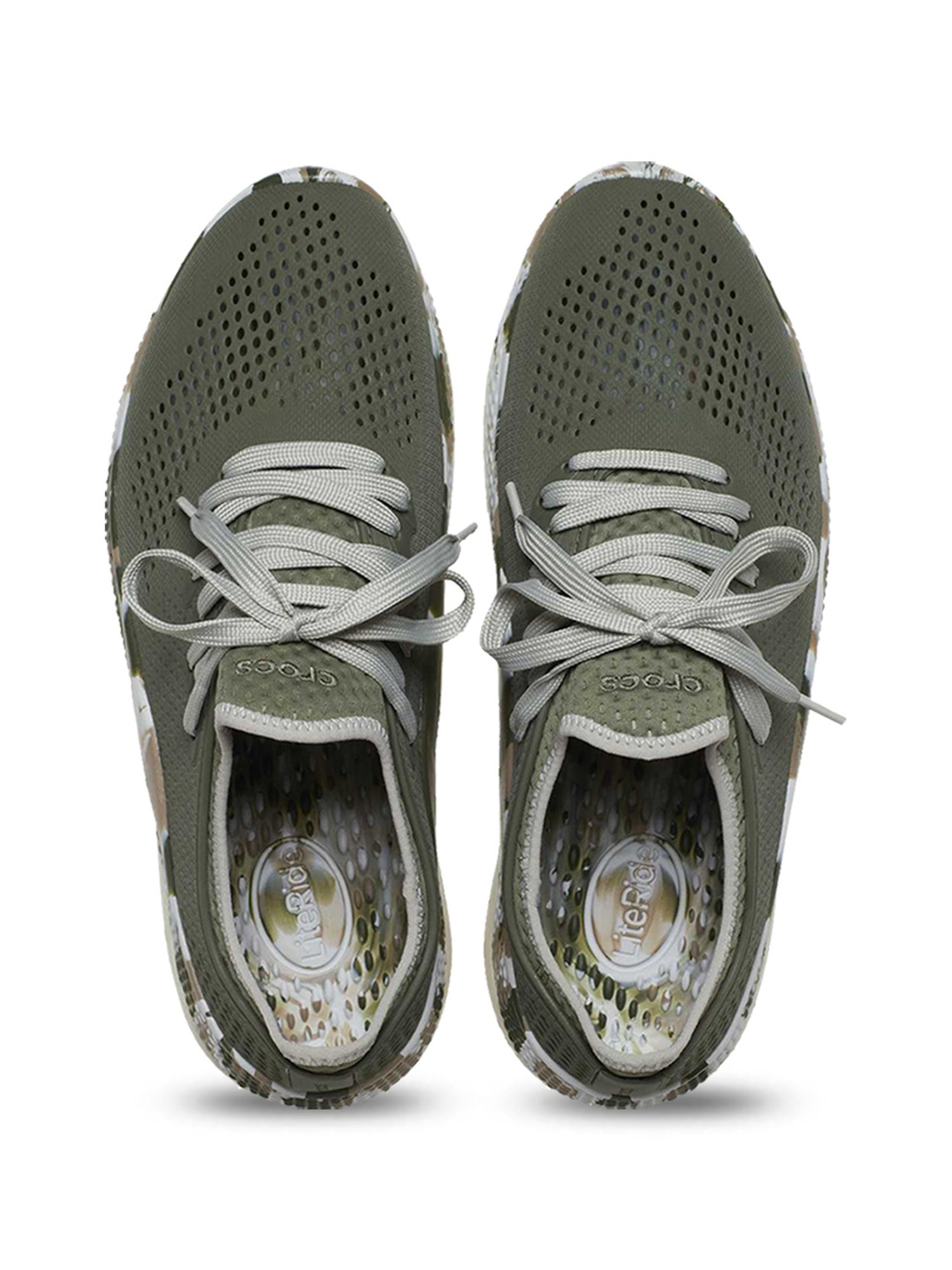 Crocs Men's Literide Army Green Casual Sneakers