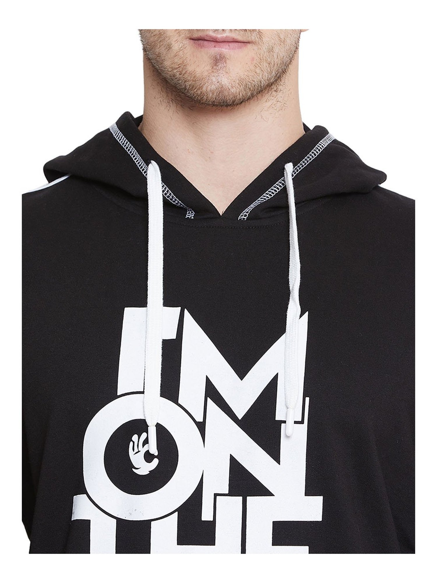 Duke Black Full Sleeves Cotton Hoodie