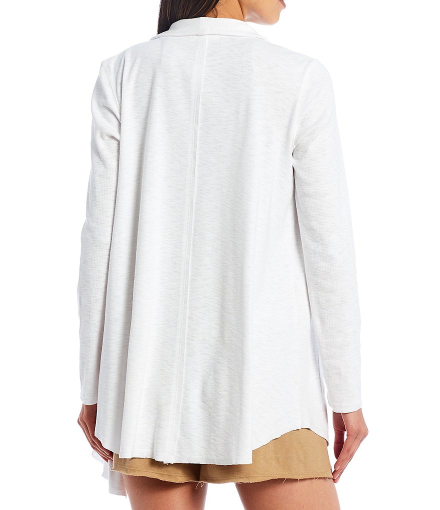 Splendid Knit Zip Up Drawstring Hoodie