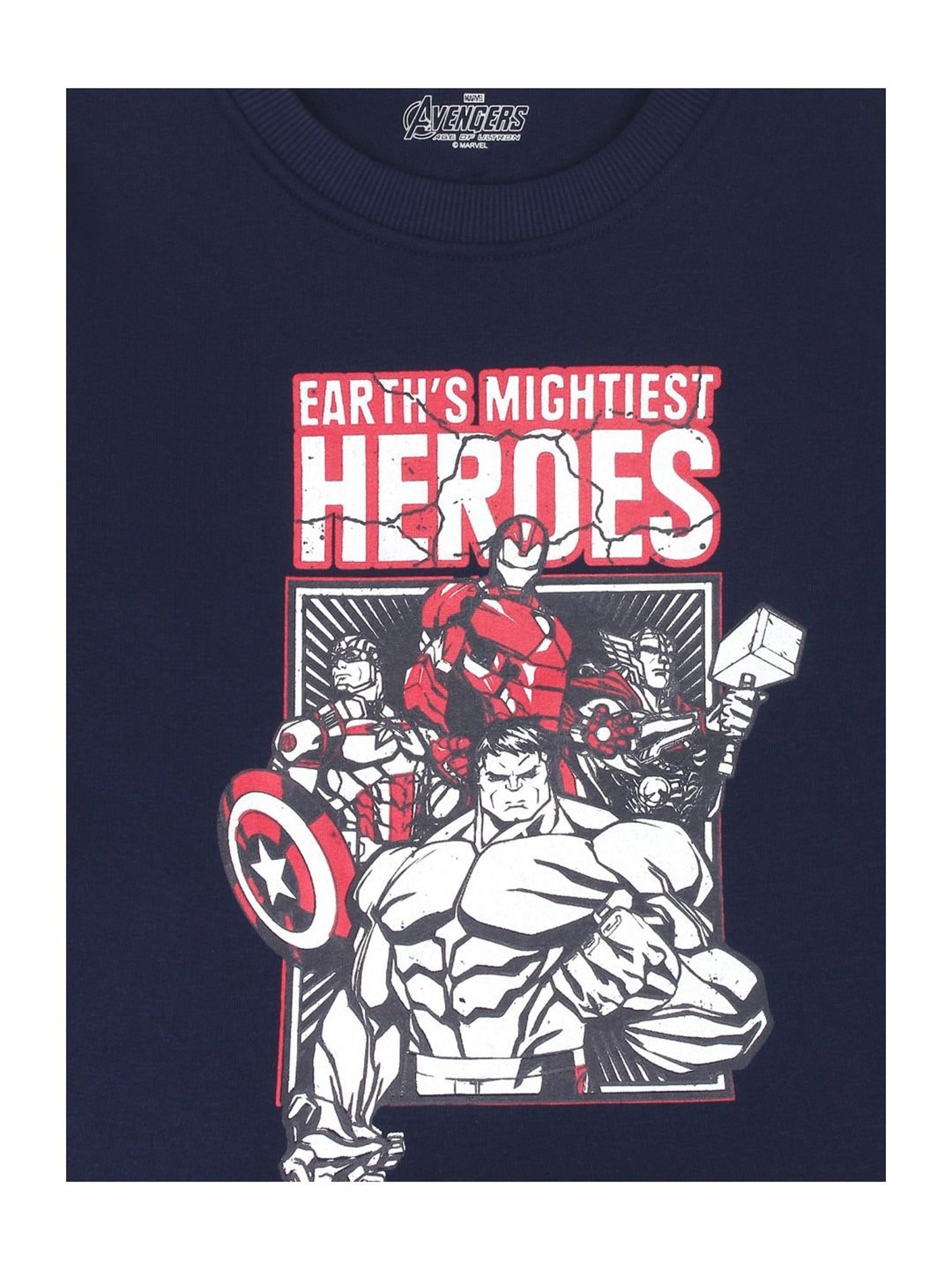 Proteens Kids Navy Cotton Printed Sweatshirt