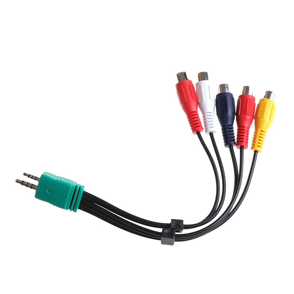 3.5mm + 2.5mm 5RCA Audio Video AV Component Adapter Cable For Samsung LED LCD TV