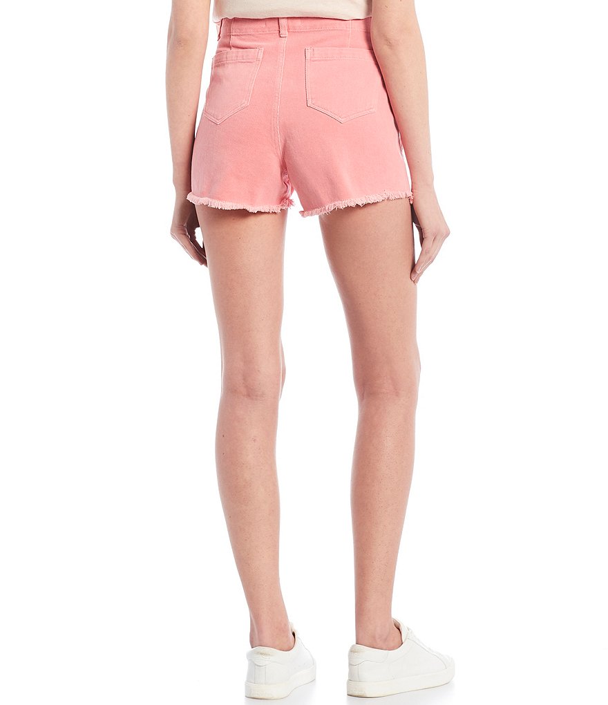 C&V Chelsea & Violet Frayed Hem Denim Shorts