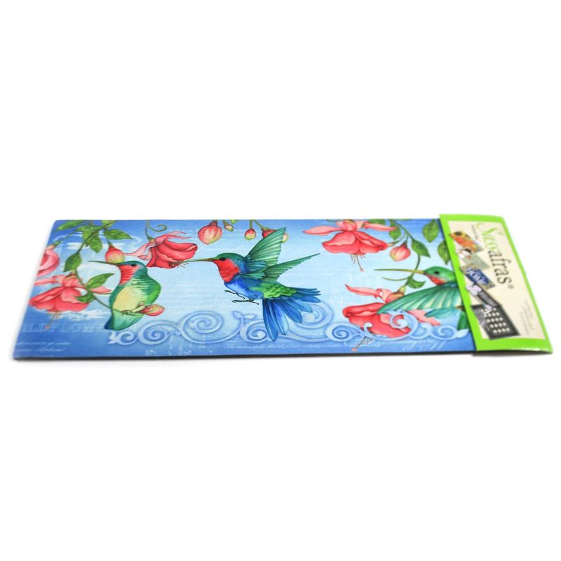 Home & Garden 10.0" Hummingbird Switch Mat Sassafrass Spring Floral Birds Evergreen Enterprises Inc  -  Door Mat