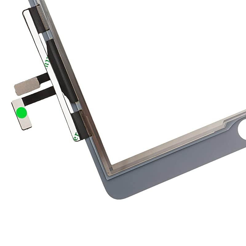 Replacement for iPad 5th Gen 97quot 2017 Ver A1822 A1823 Touch Screen Glass Assembly with Repair Toolkits and Adhesive White