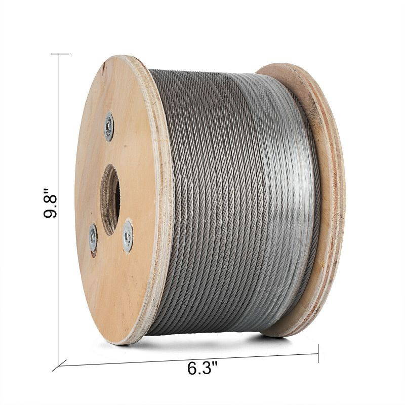 3/16 7x19 Stainless Steel Aircraft Cable 500ft Reel T304 150M Wire Rope