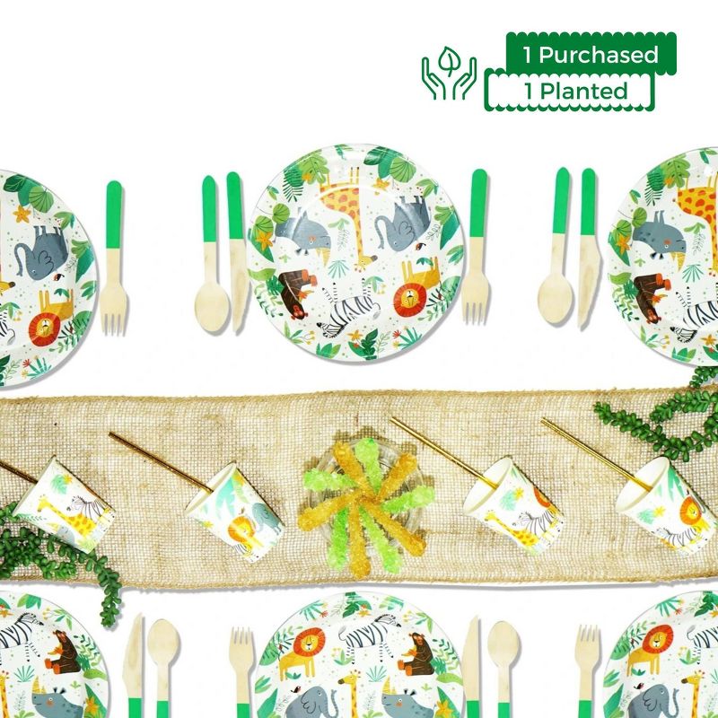 118pc Safari Party Supplies Great Value Ultimate Kit