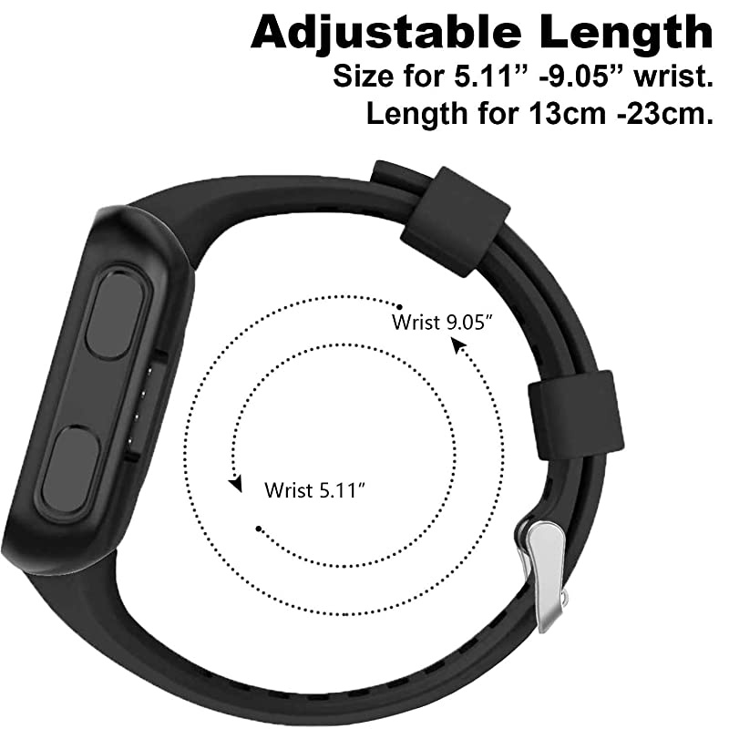 Band Compatible with Garmin Forerunner 35 Soft Silicone Replacement Watch Band Strap for Garmin Forerunner 35 Smart Watch Fit 511905 Inch 130230 mm Wrist Pink