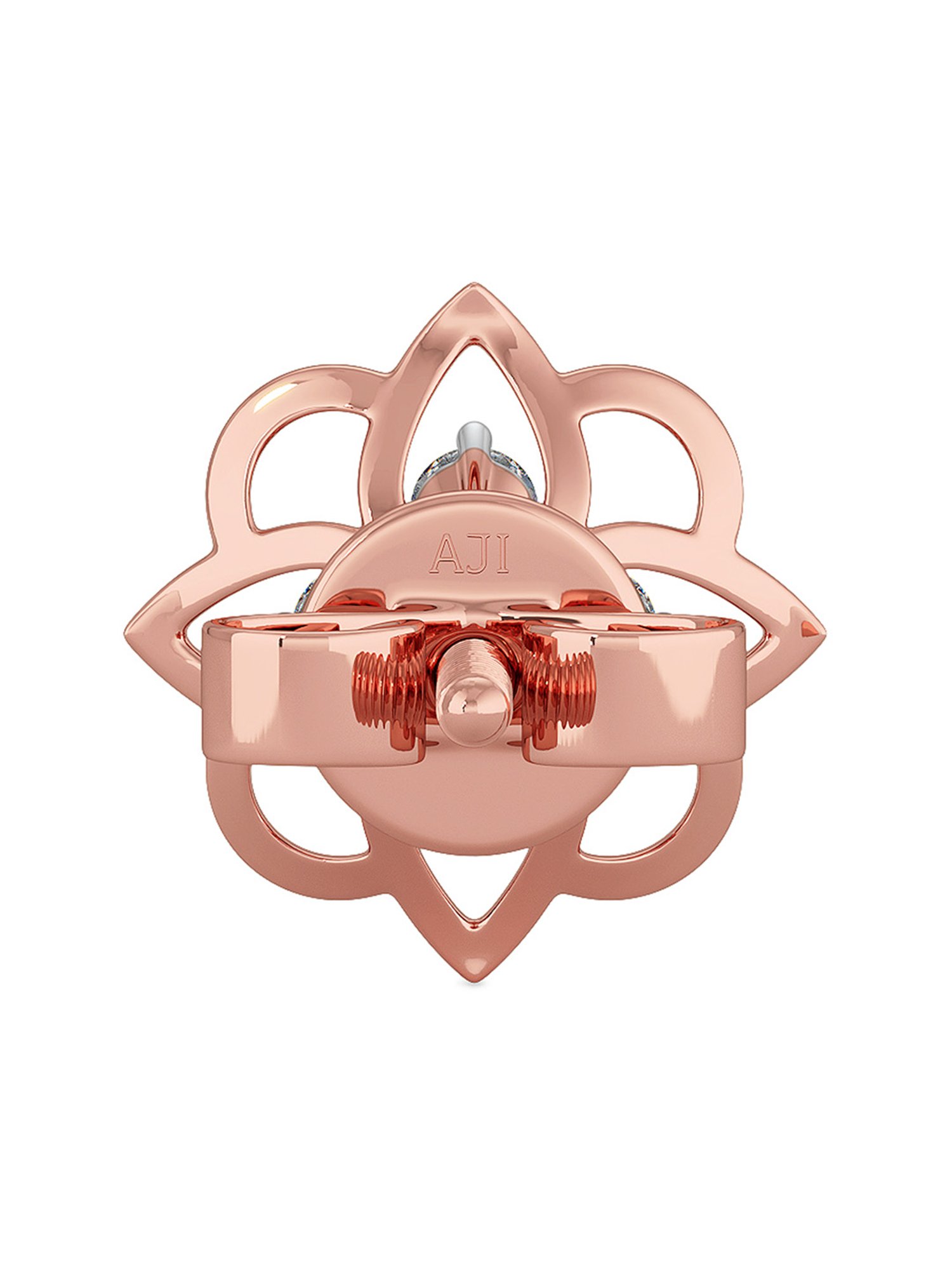 Joyalukkas 18k Rose Gold & Diamond Stud Earrings