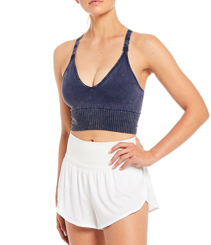 Free People FP Movement Square Neck Coordinating Good Karma Tie-Dye Sports Bra