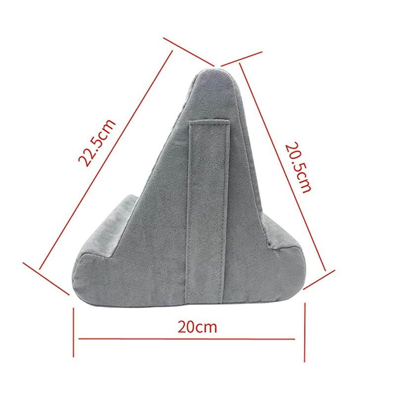 Soft Pillow Tablet Pillow Stand for Ipad Stand MultAngle Tablet Phone Holder Lap Stand Mobile Phone Holder Gray