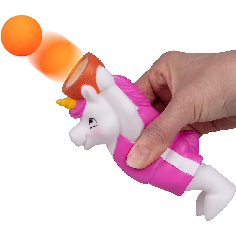Hog Wild Sports Unicorn Popper Toy, Shoots Foam Balls!