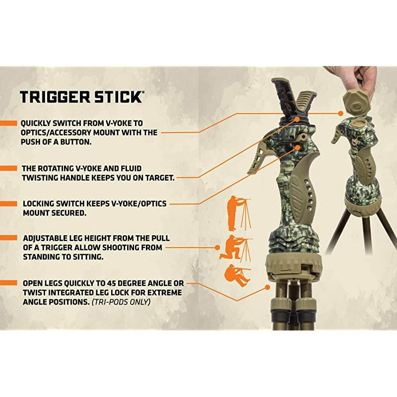 Trigger Stick Gen 3 Series &ndash; Jim Shockey Tall Tripod