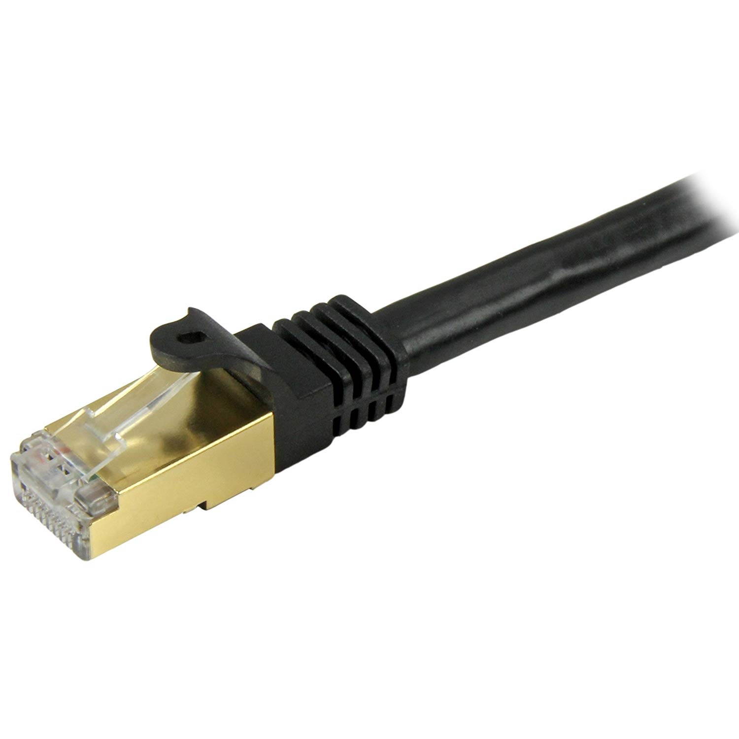 Cat 6 Ethernet Cable 50 ft Black Long Internet Network Cable High Speed Flat LAN Cable RJ45 Cord for Gaming Switch Modem Router Coupler