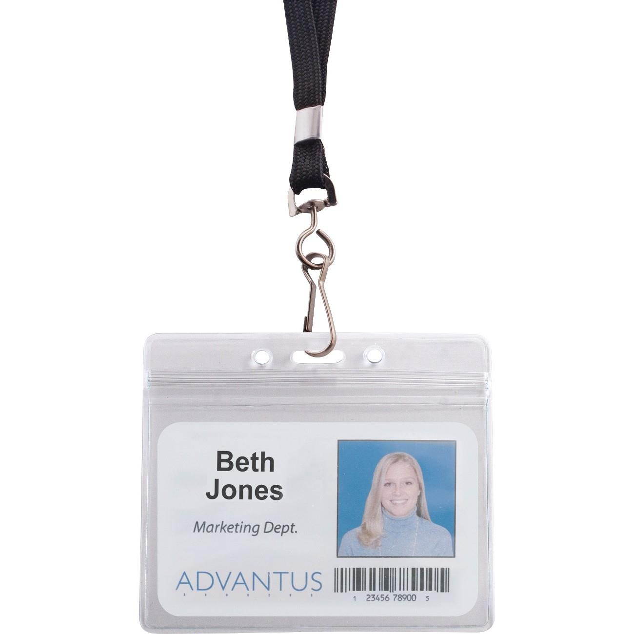 Advantus ID Holder/Lanyard Combo Pack