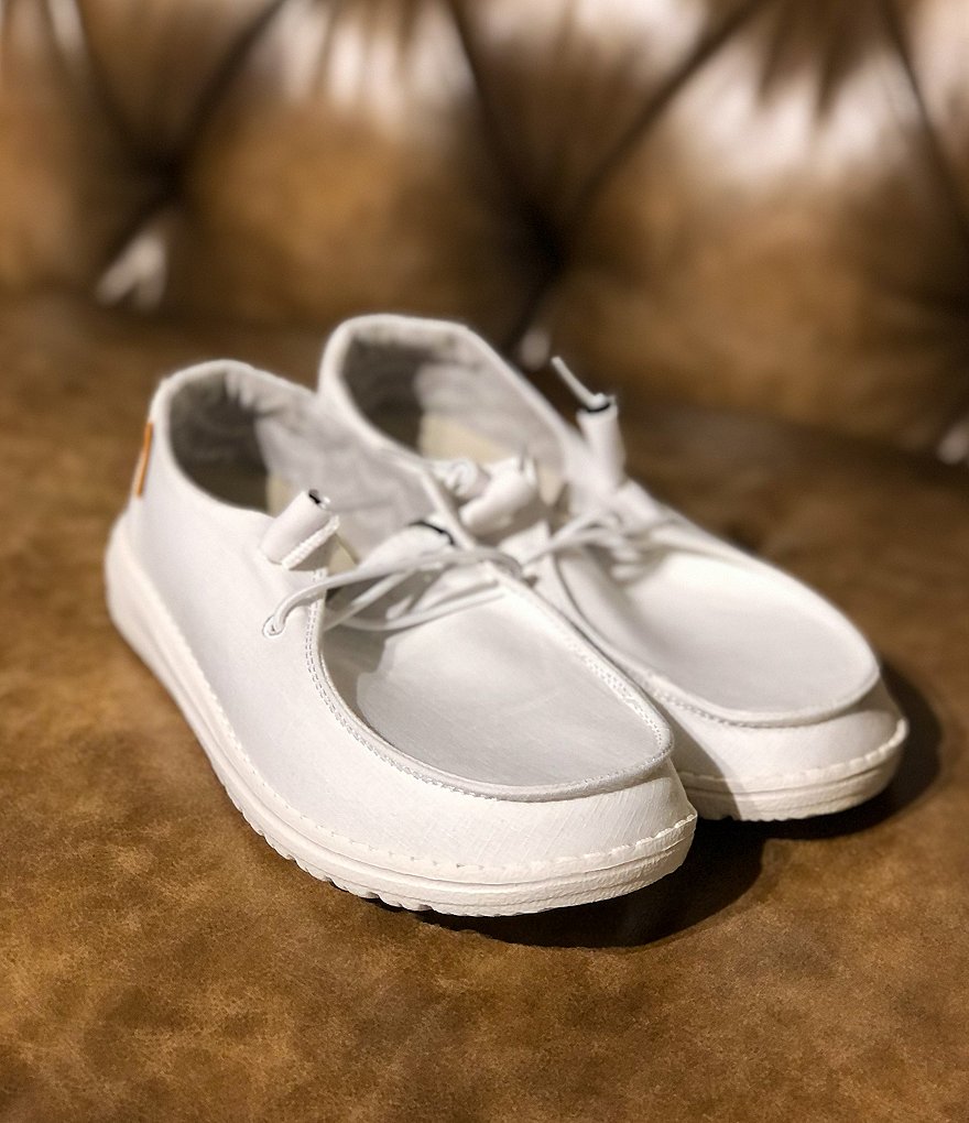 Hey Dude Women's Wendy Washable Chambray Slip-Ons