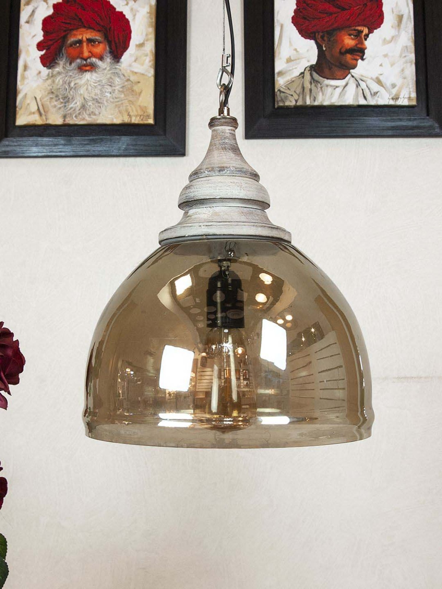 Fos Lighting Antique Brass Finish Allure 5 Light Chandelier - Set of 1