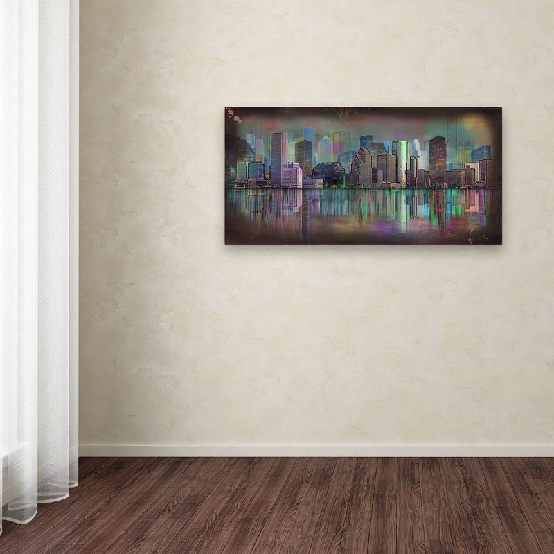 24" x 47" Houston by Ellicia Amando - Trademark Fine Art