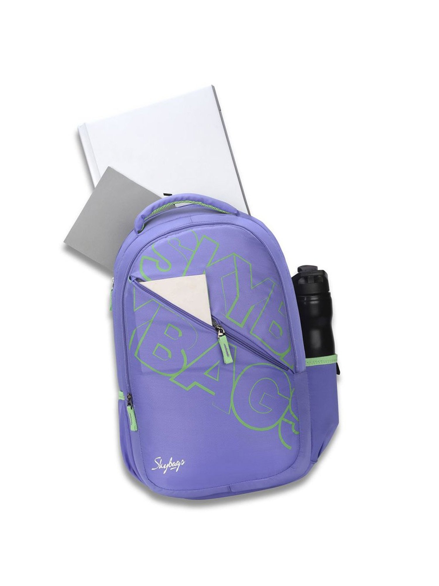 Skybags Grad 01 Lavender Polyester Printed Laptop Backpack - 30 Ltrs
