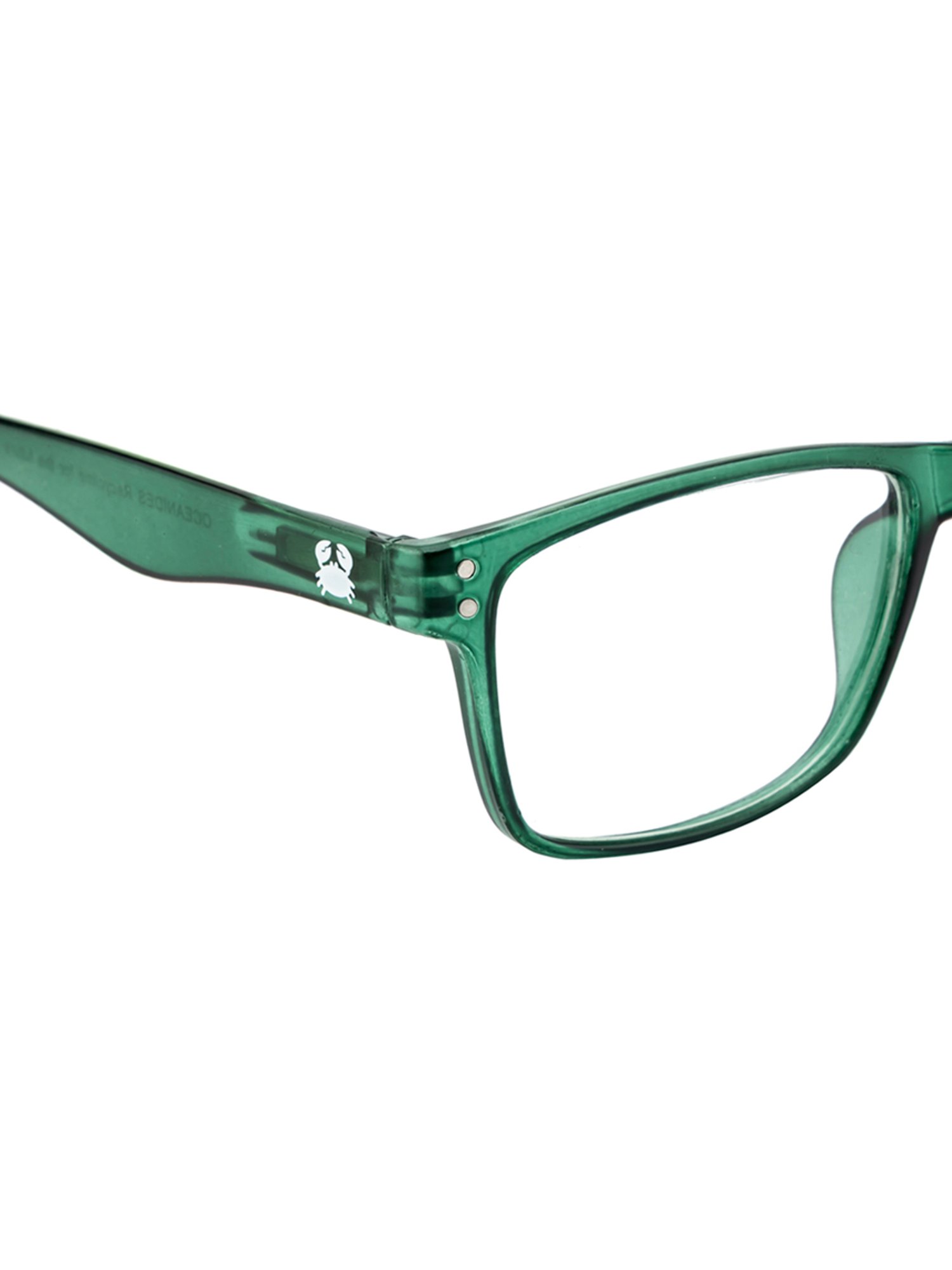 Oceanides Green Rectangular Unisex Eye Frames