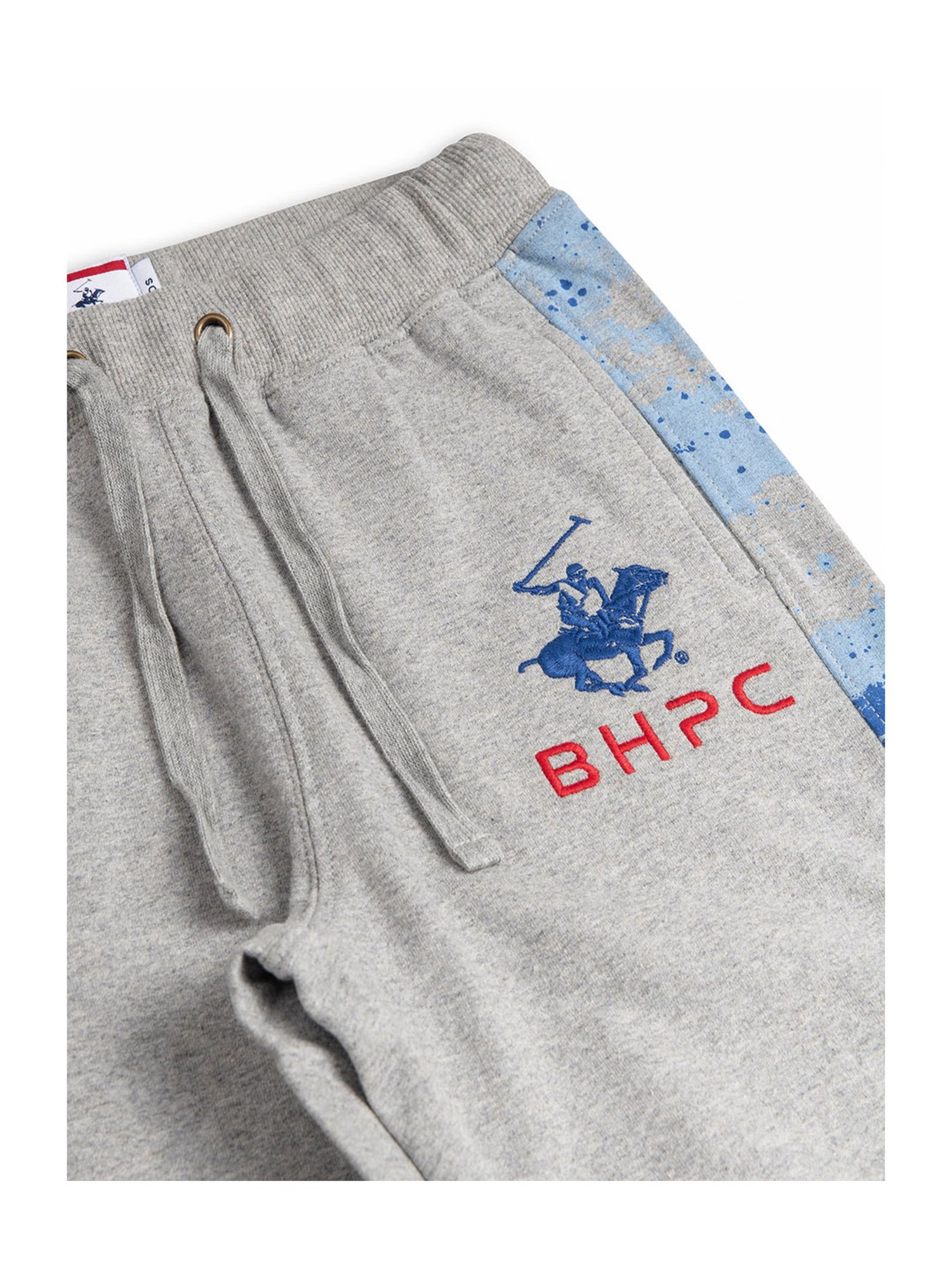 Beverly Hills Polo Club Boys Grey Textured Joggers