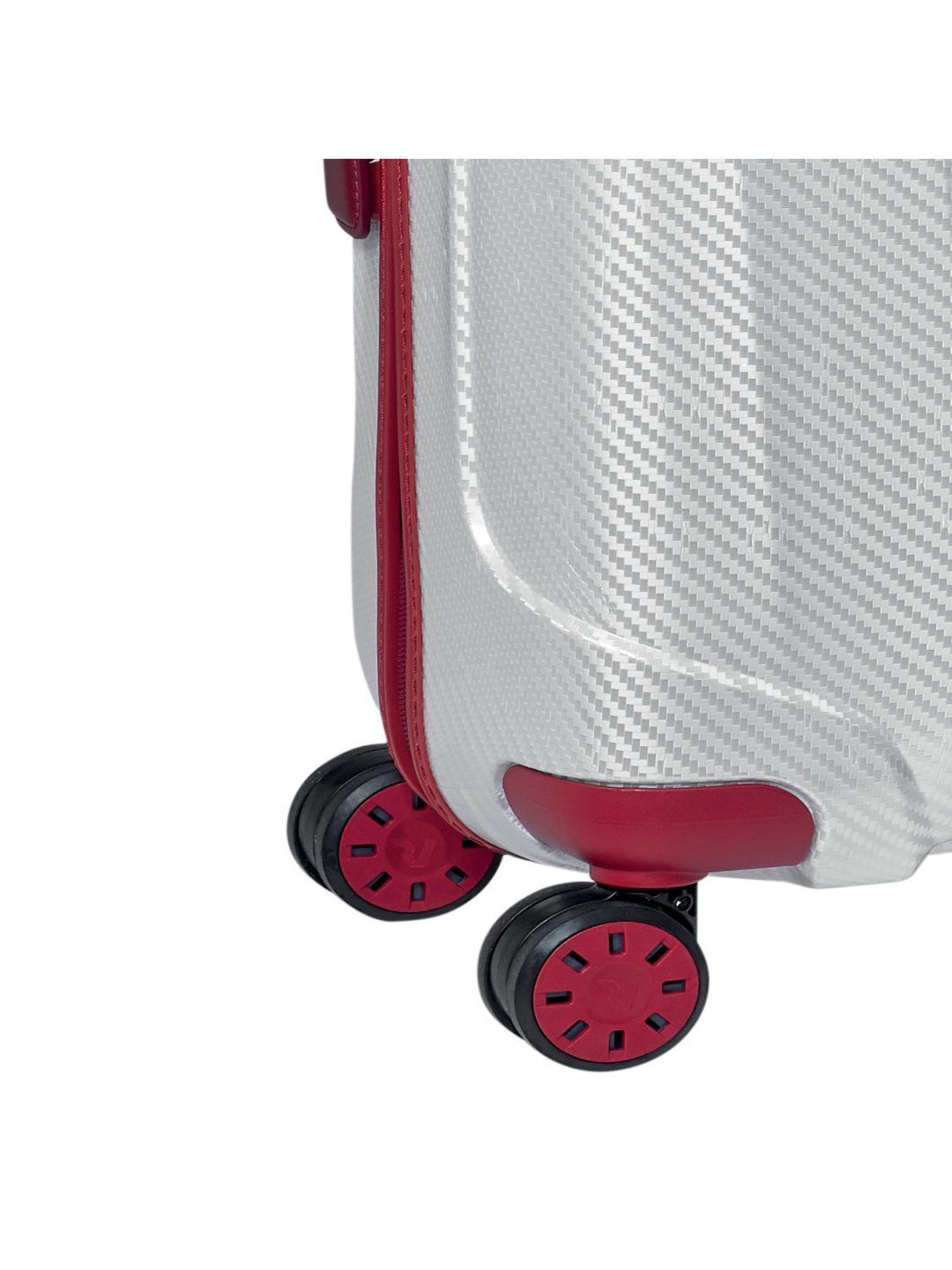 Roncato We Are Glam Rosso & Bianco Textured Hard Large Trolley Bag -30 cm