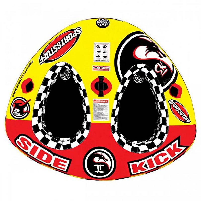Sportsstuff Sidekick 2 Double Rider Cockpit Inflatable Towable Lake Water Tube