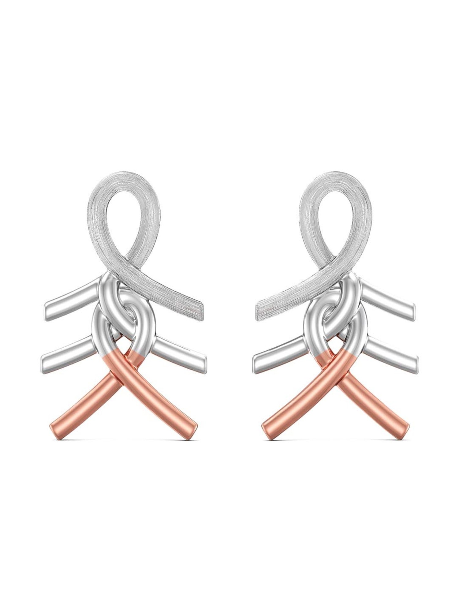 Joyalukkas 950 Platinum Effortlessly Sleek Earrings