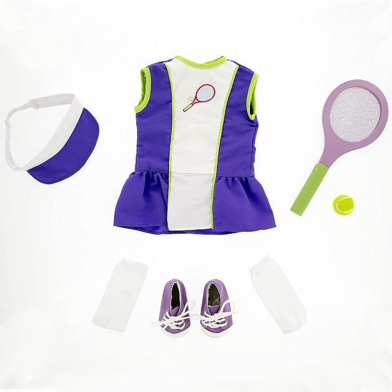 Dress Along Dolly Tennis Sports Outfit for American Girl Doll