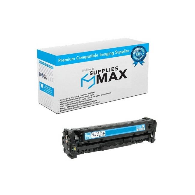 SuppliesMAX Compatible Replacement for IBM TG95P6557 Cyan Toner Cartridge (2600 Page Yield) - Equivalent to HP CE411A / HP NO. 305A