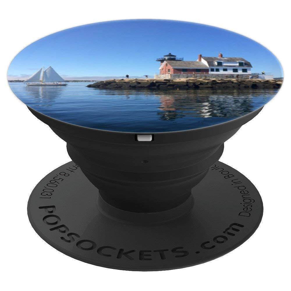 Lighthouse Sailboat Maine