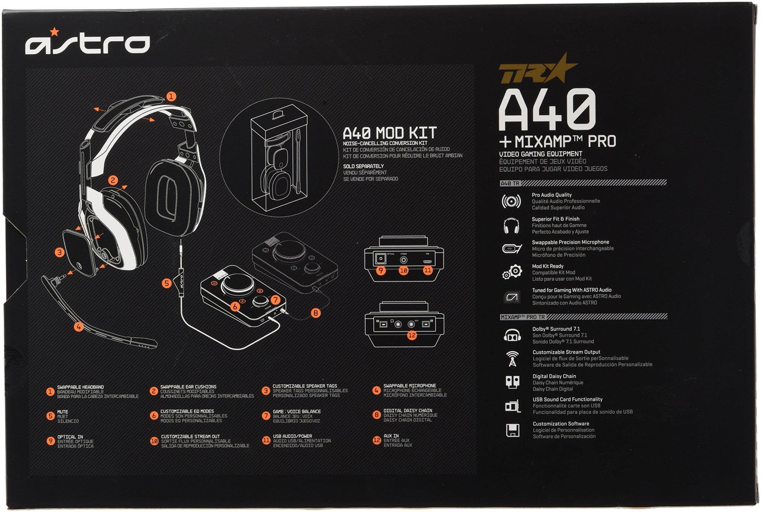 ASTRO Gaming A40 TR Headset + MixAmp Pro TR for PlayStation 4 (2017 Model)