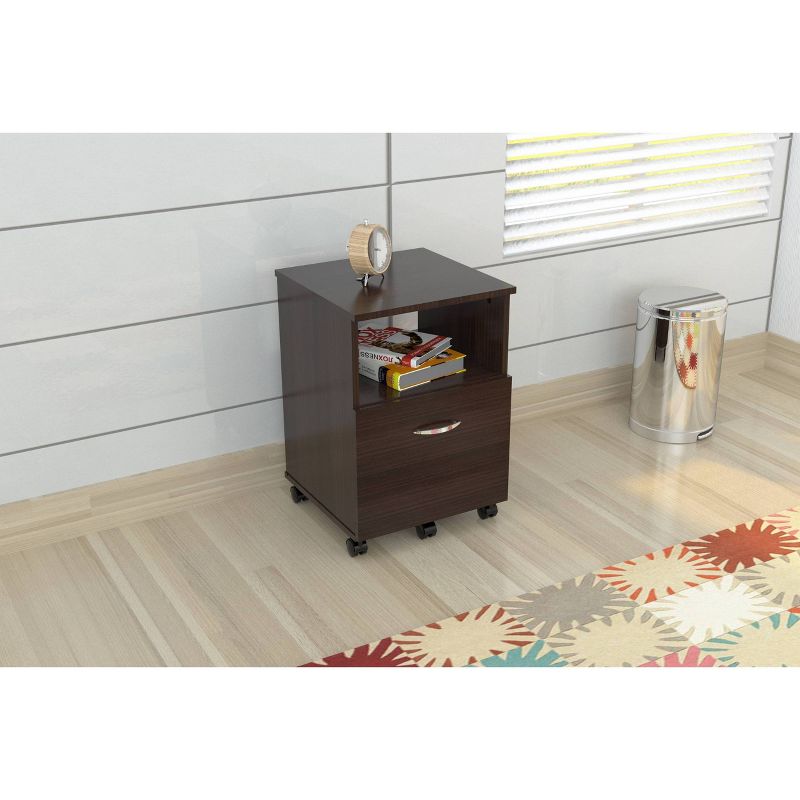 1 Drawer File Cabinet Espresso - Inval