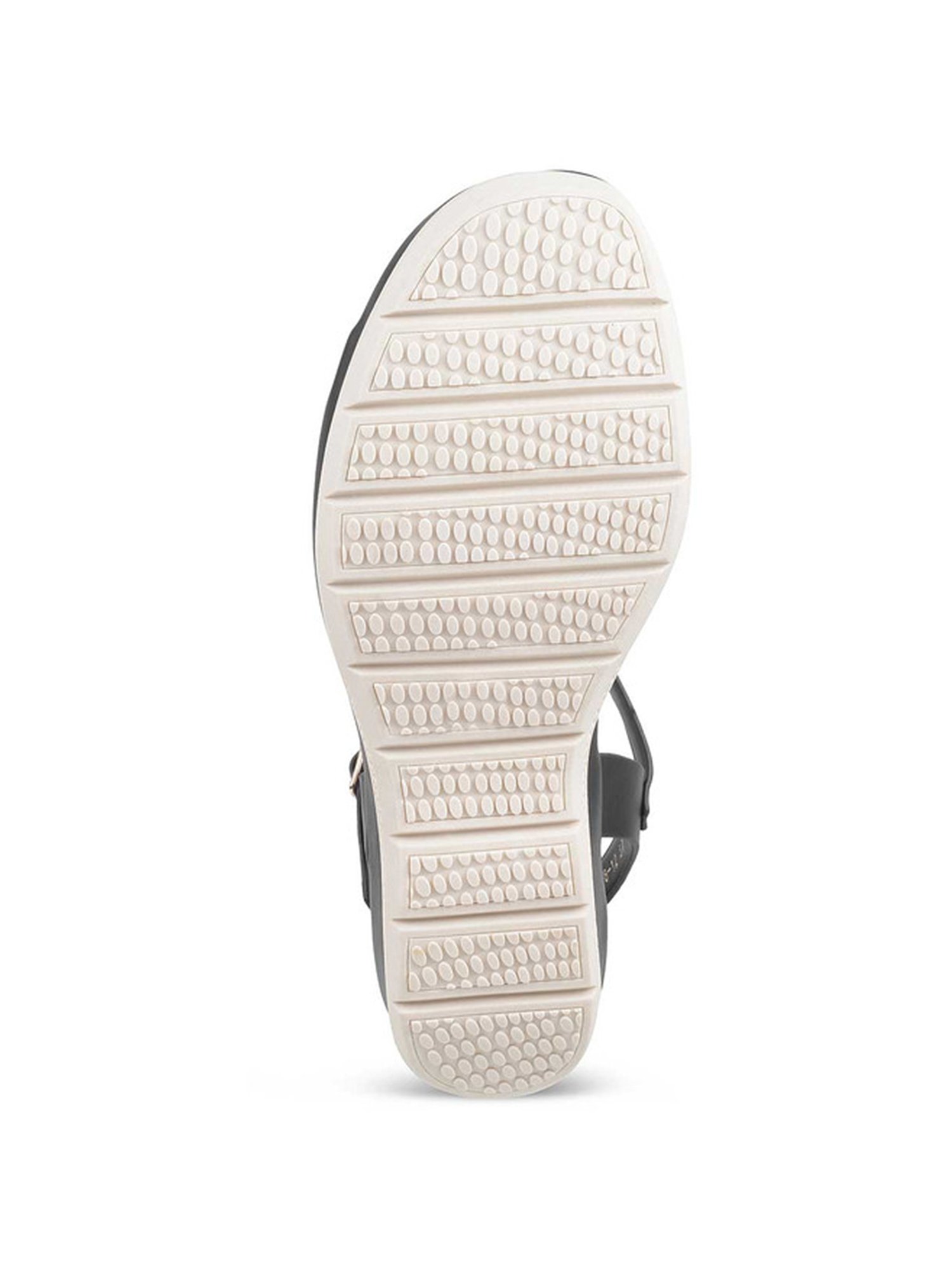 Tresmode Women's Black Ankle Strap Wedges