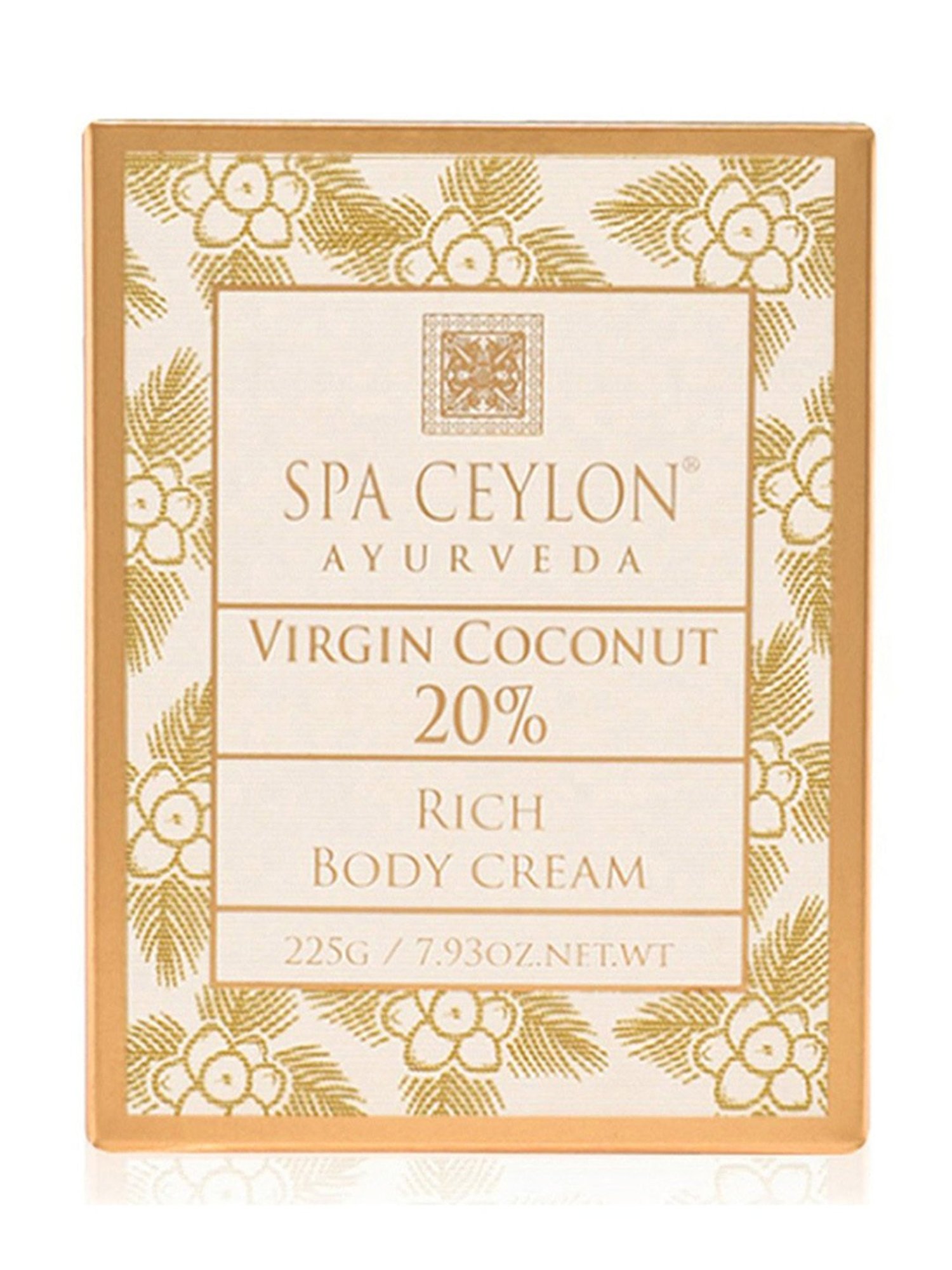 Spa Ceylon Virgin Coconut 20% Ultra Rich Body Cream - 225 gm