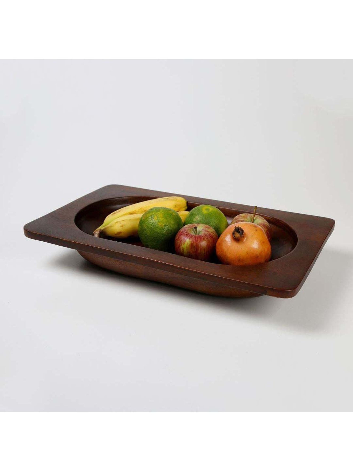 ellementry Natural Mango Wood Fruit Bowl - Set of 1