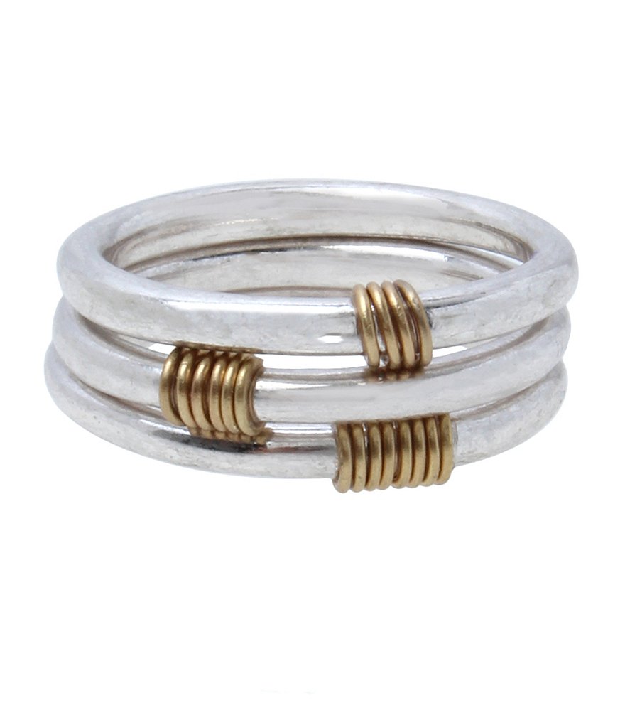 Robert Lee Morris Soho Wire Wrap Rings Pendant Necklace