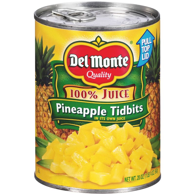 Del Monte Pineapple Tidbits in 100% Juice 20oz