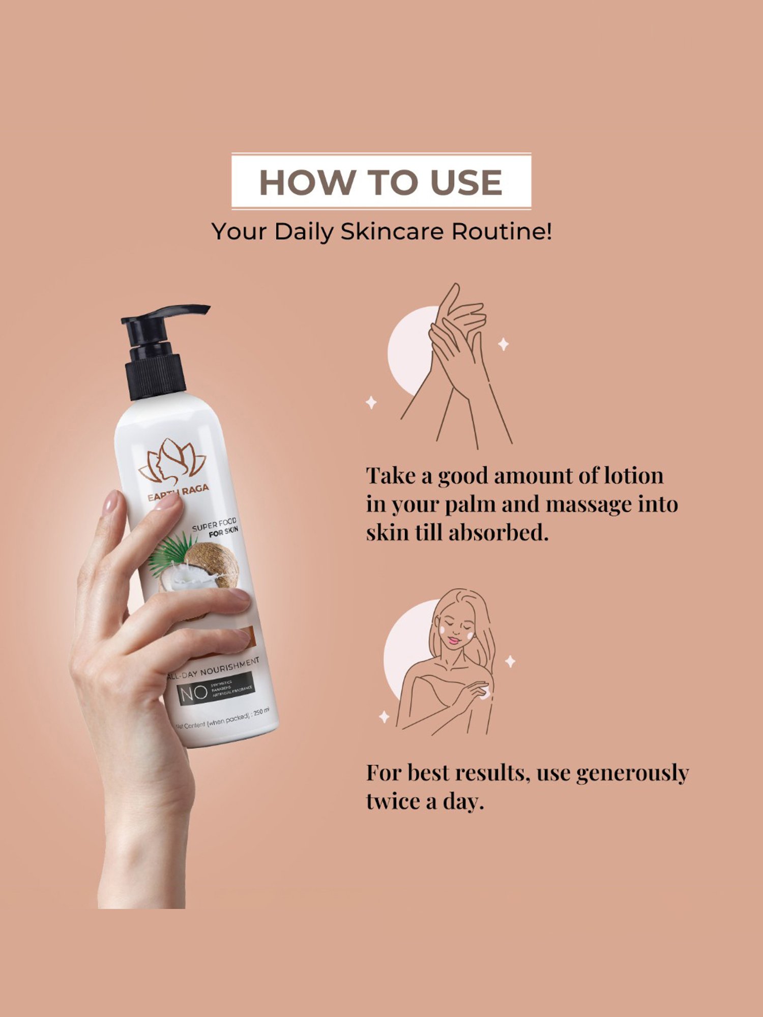 Earthraga Coconut Body Lotion - 250 ml