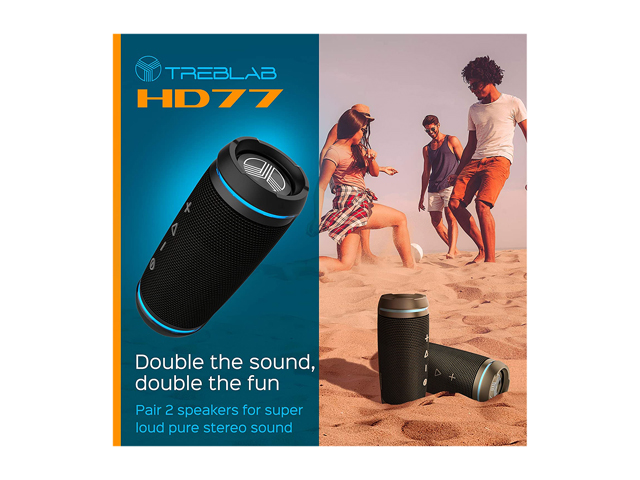 TREBLAB HD77 Outdoor rugged wireless speaker with TWS support